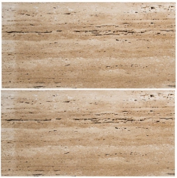 Travertine Unfilled Vein cut