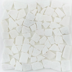 White Marble Pebbles per sheet